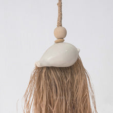 Load image into Gallery viewer, Maia Seashell with Raffia Decoration