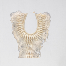 Load image into Gallery viewer, Tribal Beaded Shell Necklace on Stand | 70 cm