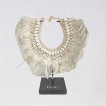 Load image into Gallery viewer, Tribal Beaded Shell Necklace on Stand