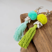 Load image into Gallery viewer, Cowrie Shells Keychain with Tassel | 20cm Okiara