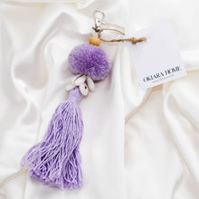 Load image into Gallery viewer, Cowrie Shells Keychain with Tassel | 20cm Okiara