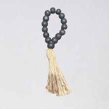 Load image into Gallery viewer, Wooden Beads Raffia Tassel | Small
