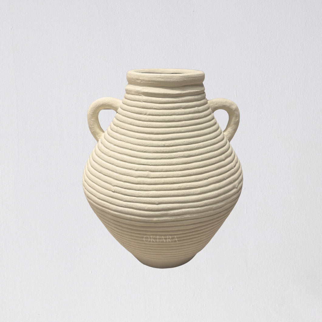 Gyassi Vessel Medium | Dutch White 54 cm