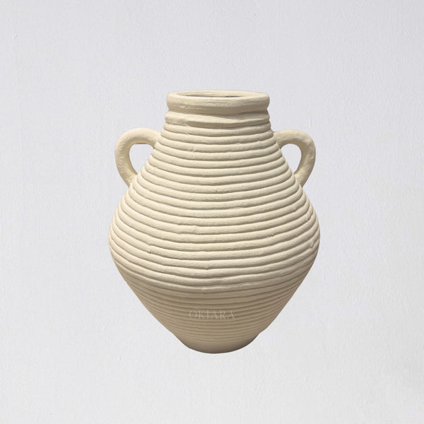Gyassi Vessel Medium | Dutch White 54 cm