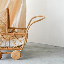 Muat gambar ke penampil Galeri, Amara Rattan Doll Stroller With Cushion Okiara
