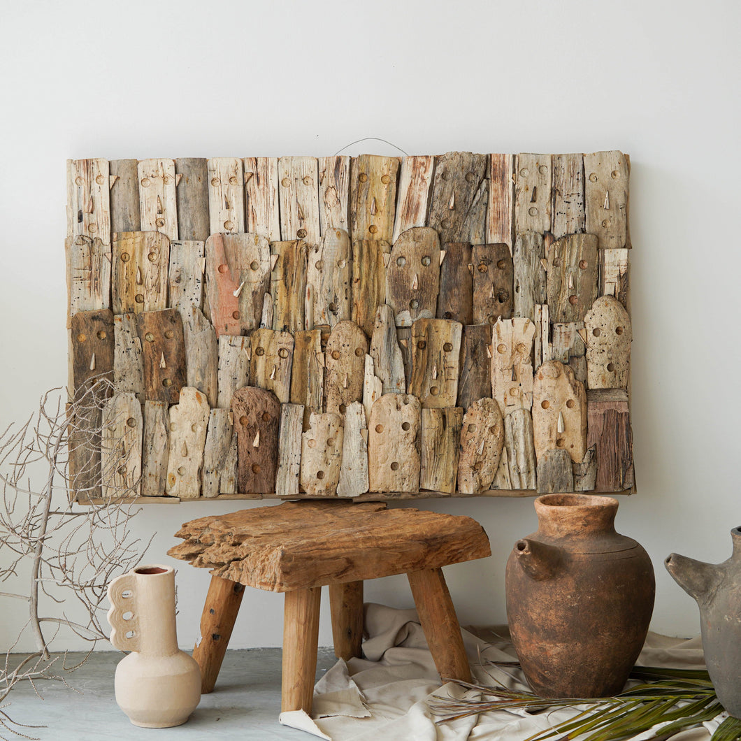 Carved Tribal Driftwood Frame | 60cm Okiara