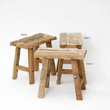 Load image into Gallery viewer, Solid Teakwood Stool | Rectangle Okiara
