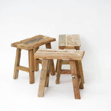 Load image into Gallery viewer, Solid Teakwood Stool | Rectangle Okiara
