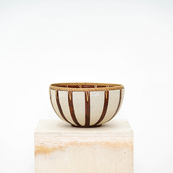 Decorative Bowl | Rattan Pattern Terracotta Okiara
