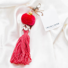 Load image into Gallery viewer, Cowrie Shells Keychain with Tassel | 20cm Okiara

